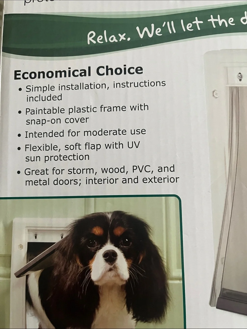 PetSafe White & Clear Plastic Pet Door for Small Pets